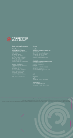 North and South America Metal Powder and Specialty P