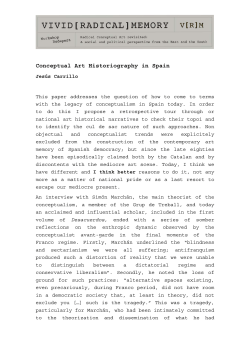 Conceptual Art Historiography in Spain