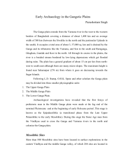 Early Archaeology in the Gangetic Plains