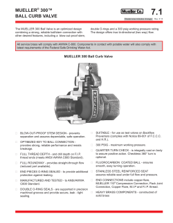 mueller® 300™ ball curb valve