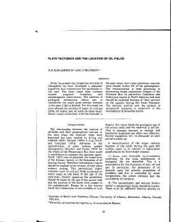 Plate Tectonics and the Location of Oil Fields