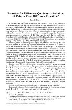 Estimates for Difference Quotients of Solutions of Poisson Type