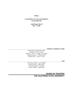 0610 Sacramento - California State University