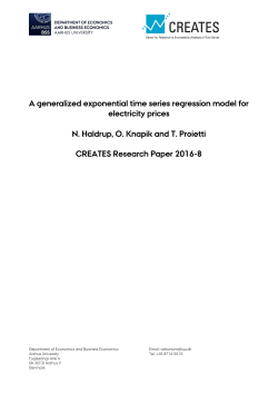 A generalized exponential time series regression model for