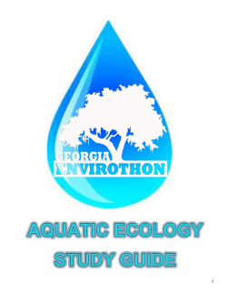 Aquatic Ecology Study Guide - Georgia Envirothon