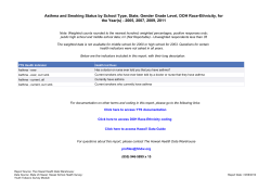 Cadenza Document - Hawaii Health Data Warehouse