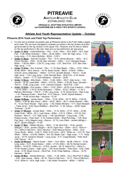 October 2014 - Pitreavie AAC