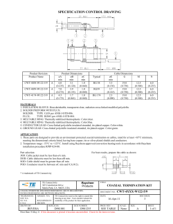SPECIFICATION CONTROL DRAWING