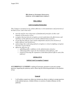 August 2016 PREAMBLE Anti-Corruption Declaration This Compact