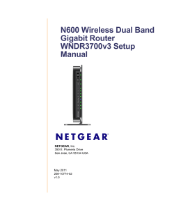 N600 Wireless Dual Band Gigabit Router WNDR3700v3