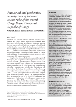 Petrological and geochemical investigations of potential source