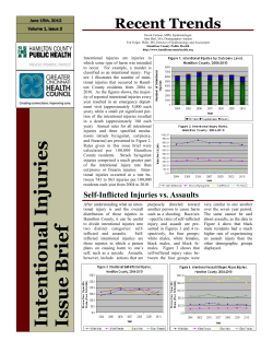 Intentional Injuries - Hamilton County Public Health