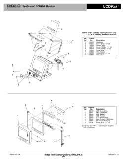 LCDPak - Ridgid Tools