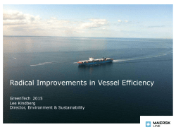 Radical Improvements in Vessel Efficiency