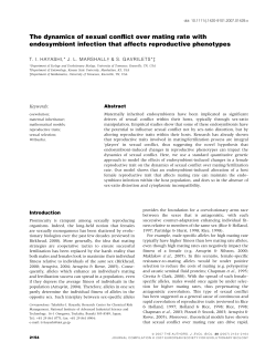 The dynamics of sexual conflict over mating rate with endosymbiont