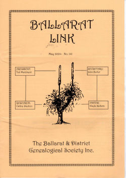pdf MAY 2004 - Ballarat Genealogical Society
