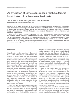 An evaluation of active shape models for the automatic identification