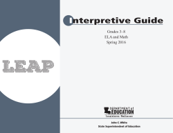 Grades 3-8 ELA and Math Interpretive Guide