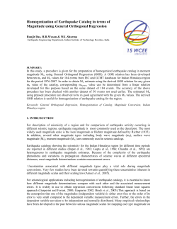 Homogenization of Earthquake Catalog in terms of Magnitude using