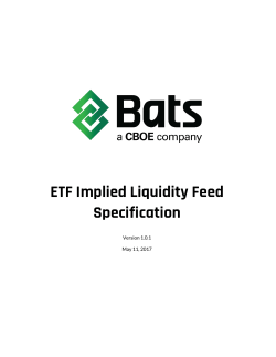 ETF Implied Liquidity Feed Specification