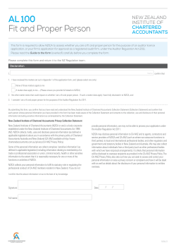 Fit and proper person form