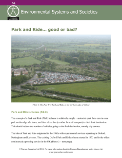 Park and Ride&hellip; good or bad?