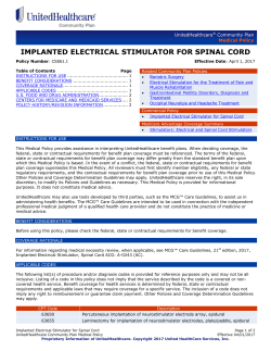Implanted Electrical Stimulator for Spinal Cord