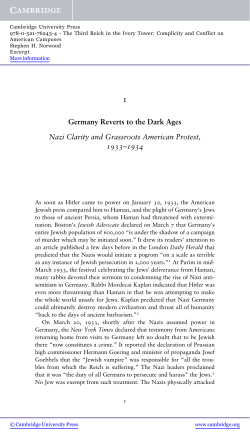 Germany Reverts to the Dark Ages Nazi Clarity and - Beck-Shop
