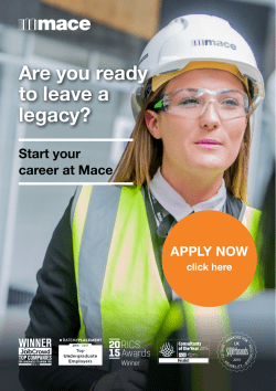Mace Apprenticeship Brochure 2017 1.5MB PDF