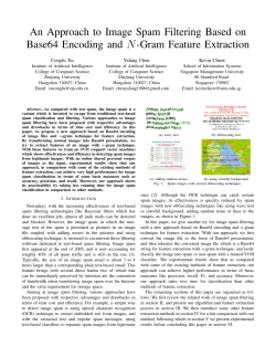 An Approach to Image Spam Filtering Based on Base64 Encoding