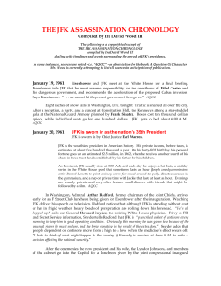 the jfk assassination chronology
