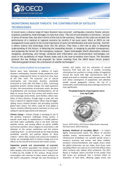monitoring major threats: the contribution of satellite