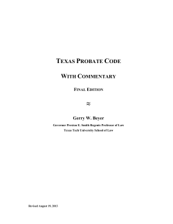 texas probate code