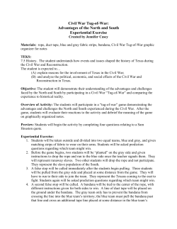 Civil War Tug-of-War: Advantages of the North and South