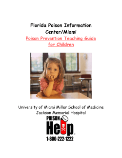 Poison Prevention Teaching Guide for Children