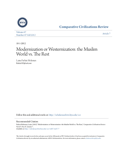 Modernization or Westernization: the Muslim World vs. The Rest