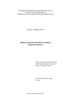 Online Incremental One-Shot Learning of Temporal