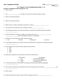 Assignment Packet