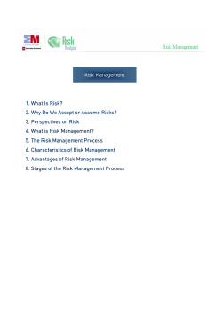 2. Why Do We Accept or Assume Risks?