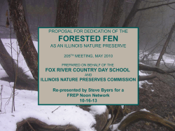 forested fen - Fox River Ecosystem Partnership