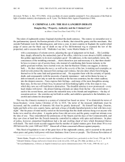 Property, Authority and the Criminal Law