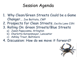 Session Agenda - Chesapeake Stormwater Network