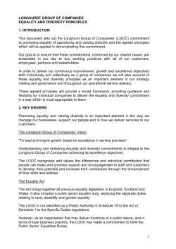 to view our equality and diversity principles statement