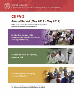 Annual Report (May 2011 &ndash; May 2012)