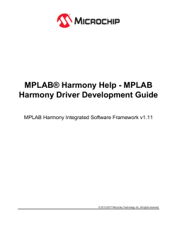 MPLAB&reg; Harmony Help - MPLAB Harmony Driver