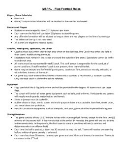 MSPAL - Flag Football Rules - Copley