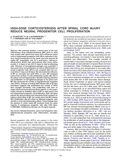 high-dose corticosteroids after spinal cord injury reduce