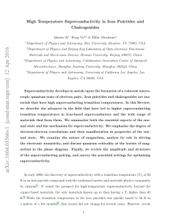 High Temperature Superconductivity in Iron Pnictides and