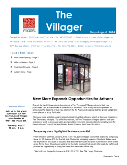 The Villager New Store Expands Opportunities for Artisans