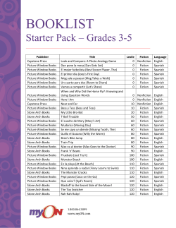 booklist - About myON